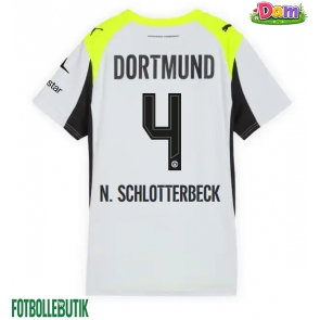 Borussia Dortmund Nico Schlotterbeck #4 Bortatröja Kvinnor 2025-26 Kortärmad
